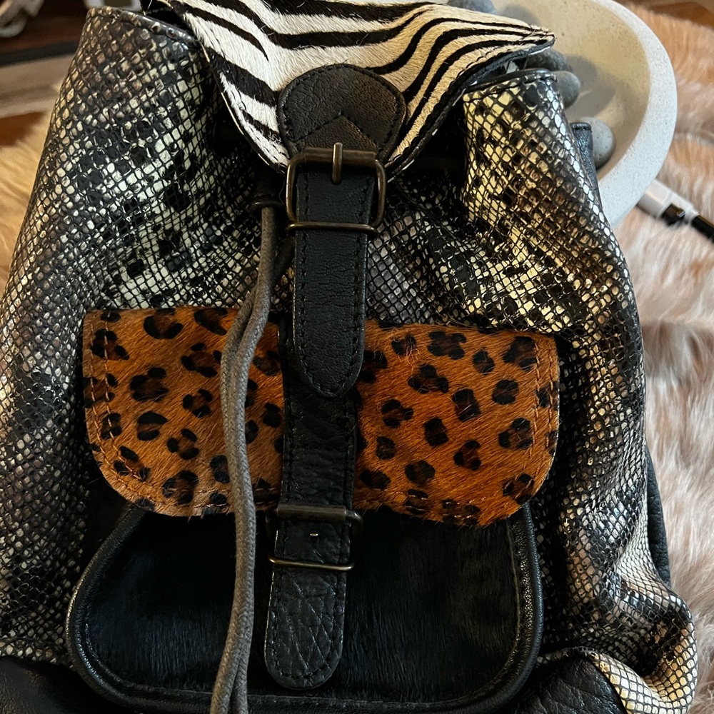 Paul Marius Real leather backpack.